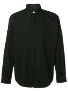 Versace Vintage Contrast Stitching Detailed Shirt - Black