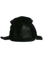 Federica Moretti Bow Detail Velvet Cap, Women's, Size: Medium, Black, Viscose/silk
