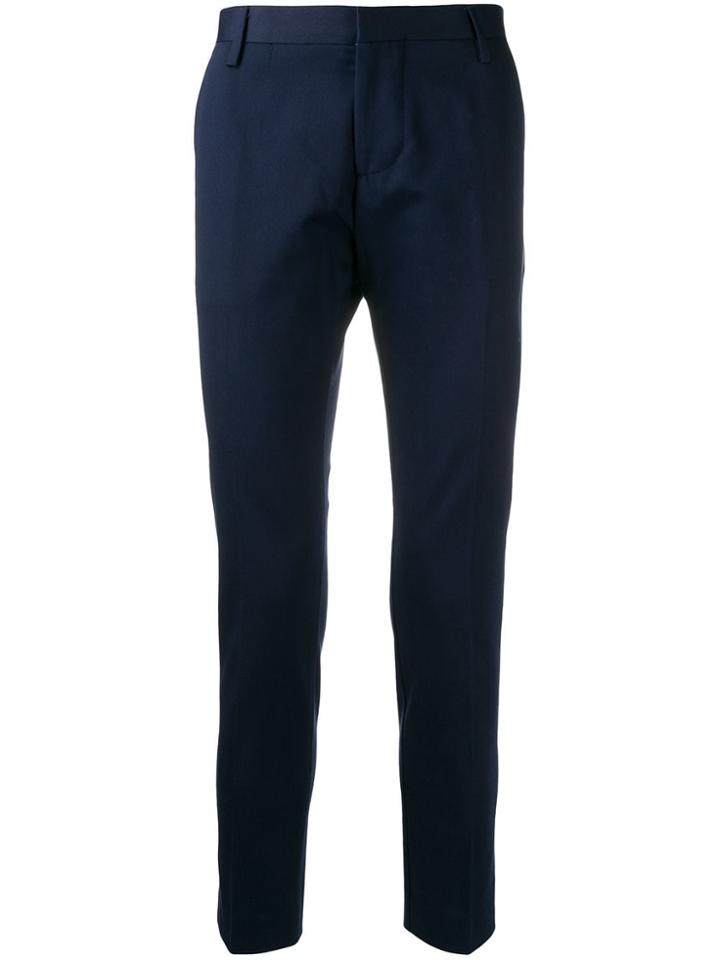 Entre Amis Skinny-fit Tailored Trousers - Blue