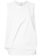 08sircus Loose Fit Sleeveless Top - White