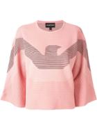Emporio Armani Blended Logo Sweater - Pink