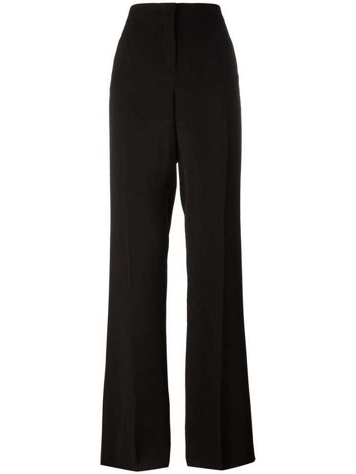 Max Mara - Straight Tailored Trousers - Women - Polyester/triacetate - 46, Black, Polyester/triacetate