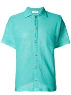 Cmmn Swdn Textured Short Sleeve Shirt - Green