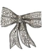 Dolce & Gabbana Crystal Embellished Bow Tie - Silver