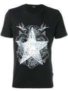 Just Cavalli Star Print T-shirt, Men's, Size: Xxl, Black, Cotton