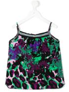 Young Versace - Spaghetti Strap Print Top - Kids - Spandex/elastane/viscose - 8 Yrs