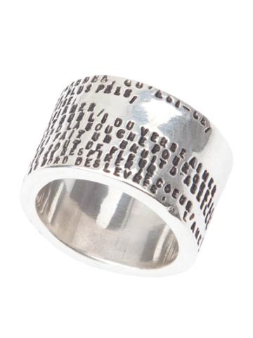 Thoraval 'a Kiss, Two Verse' Ring - Metallic