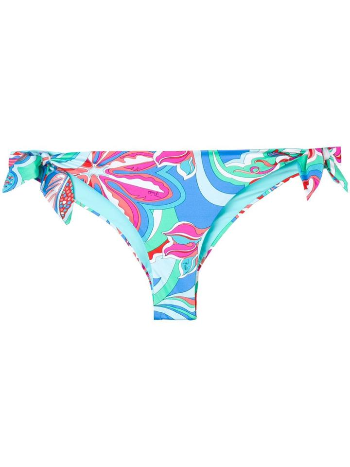 Emilio Pucci Printed Bikini Briefs - Blue