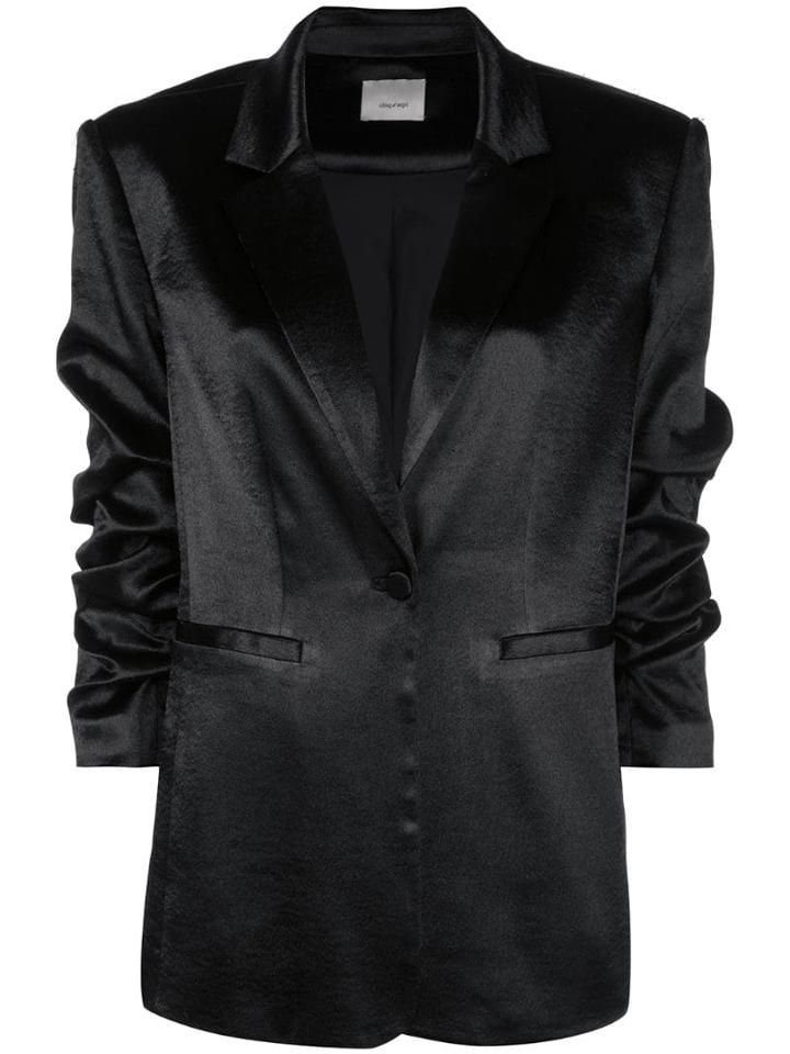 Cinq A Sept Kylie Satin Blazer - Black