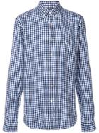 Etro Button Down Check Shirt - Blue