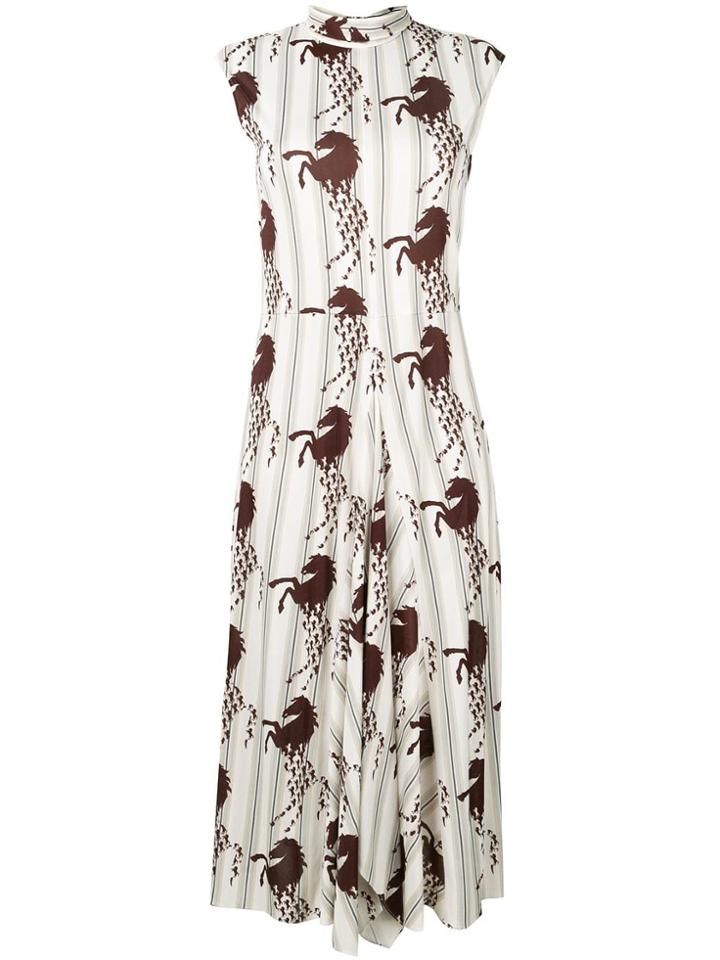 Chloé Horse Print Dress - Neutrals