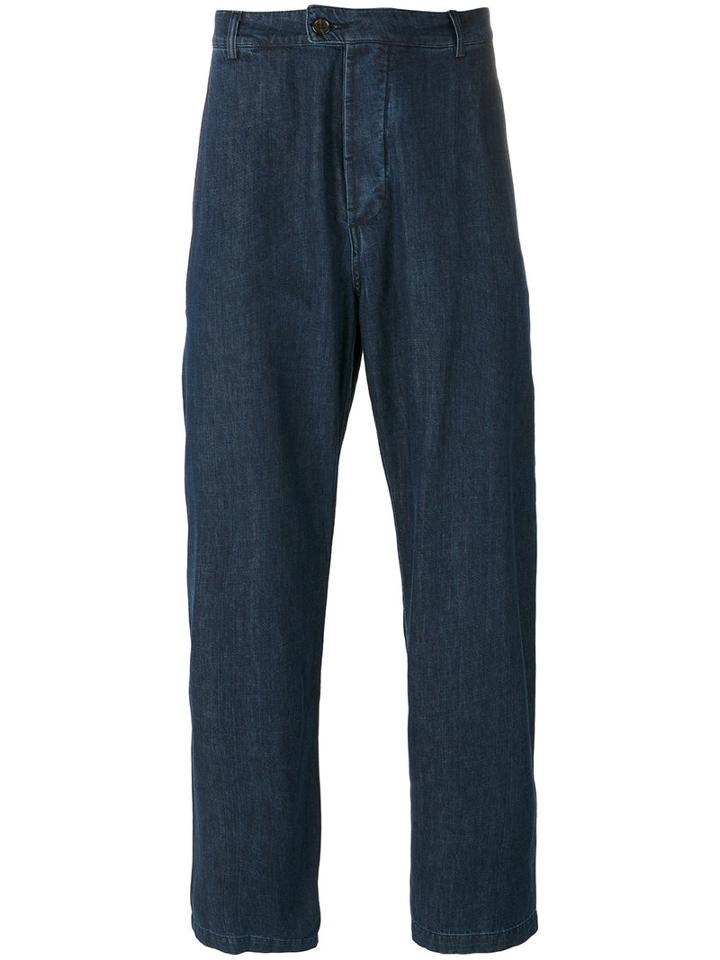 Universal Works Loose Fit Jeans, Men's, Size: 34, Blue, Cotton