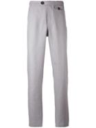Tab Trousers - Men - Cotton/linen/flax - 36, Grey, Cotton/linen/flax, Oliver Spencer