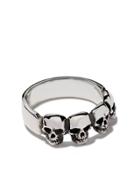 The Great Frog Four Skull Ring - Silver