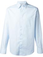 Eleventy Front Pocket Shirt, Men's, Size: 43, Blue, Cotton