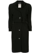 Chanel Pre-owned Layered Effect Midi Dress - Black