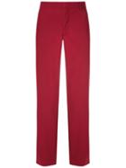 Egrey Concealed Front Trousers - Vinho