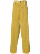 Marni Wide Leg Corduroy Trousers - Yellow & Orange
