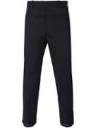 Neil Barrett Zipped Ankle Trousers, Men's, Size: 52, Blue, Cotton/spandex/elastane