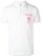 Moschino Flamingo Polo Shirt, Men's, Size: Xl, White, Cotton