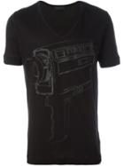 Diesel Black Gold Camera Print T-shirt, Men's, Size: Xl, Cotton