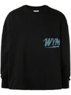 Wooyoungmi Logo Printed Sweatshirt - Black