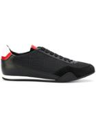Versace Contrast Greek Key Sneakers - Black