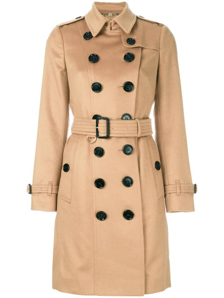 Burberry - Sandringham Trenchcoat - Women - Viscose/cashmere - 10, Nude/neutrals, Viscose/cashmere