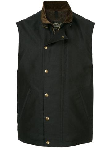 Addict Clothes Japan Press Stud Boa Vest - Blue