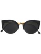 Retrosuperfuture 'lucia Francis' Sunglasses, Women's, Black, Plastic