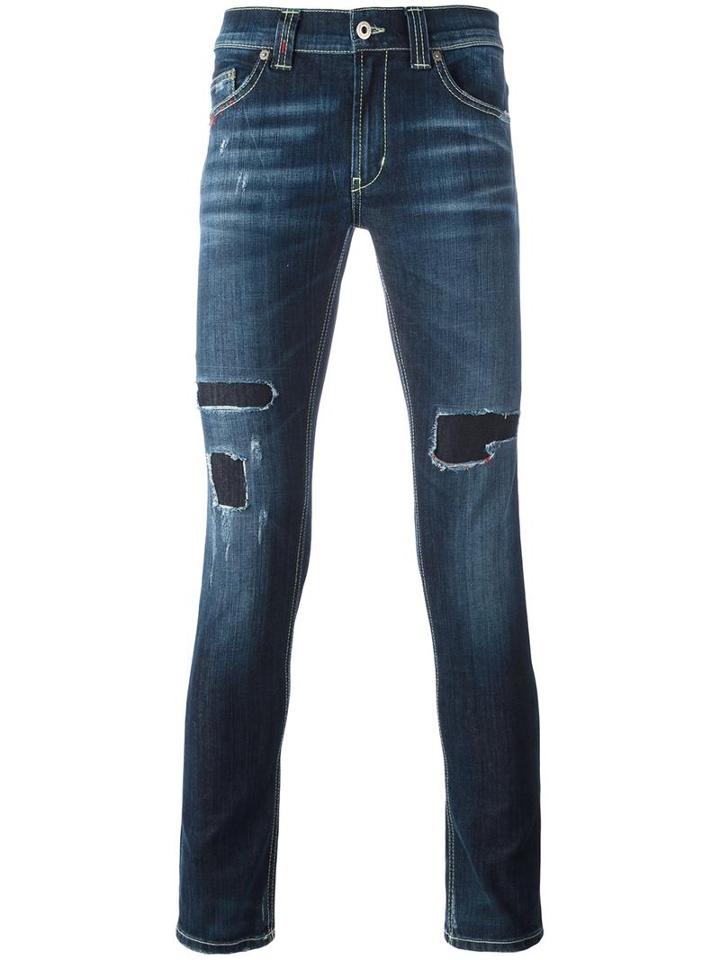 Dondup 'ramones' Jeans, Men's, Size: 36, Blue, Polyester/cotton/spandex/elastane