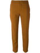 Lanvin Slim Fit Trousers, Women's, Size: 36, Brown, Spandex/elastane/viscose