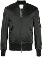 Estnation Zipped Bomber Jacket - Black