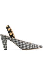 Mulberry Christy Eyelet Slingback Pumps - Black