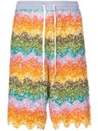 Ashish Wave Beaded Bermuda Shorts - Multicolour
