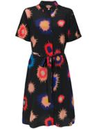 Ps By Paul Smith Floral Tie Waist Dress - Black