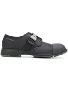 Pezzol 1951 Clip Belt Derby Shoes - Black
