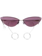 Justine Clenquet Laurie Cat Eye Sunglasses - Purple