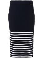 Liu Jo Striped Pencil Skirt - Blue