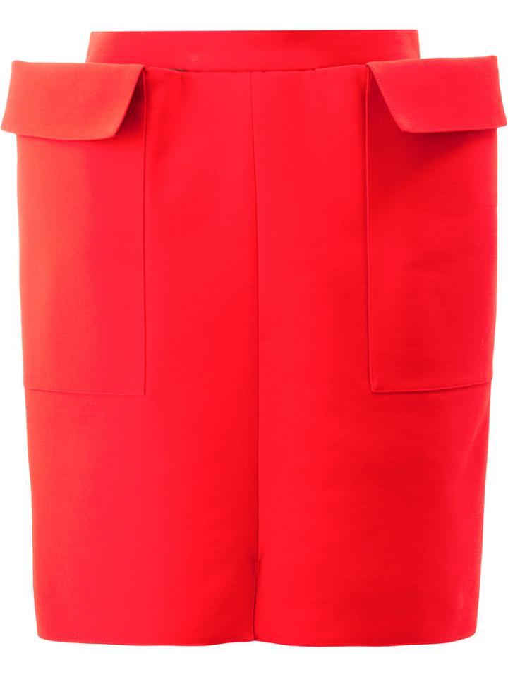 Maison Rabih Kayrouz Straight Mini Skirt - Red