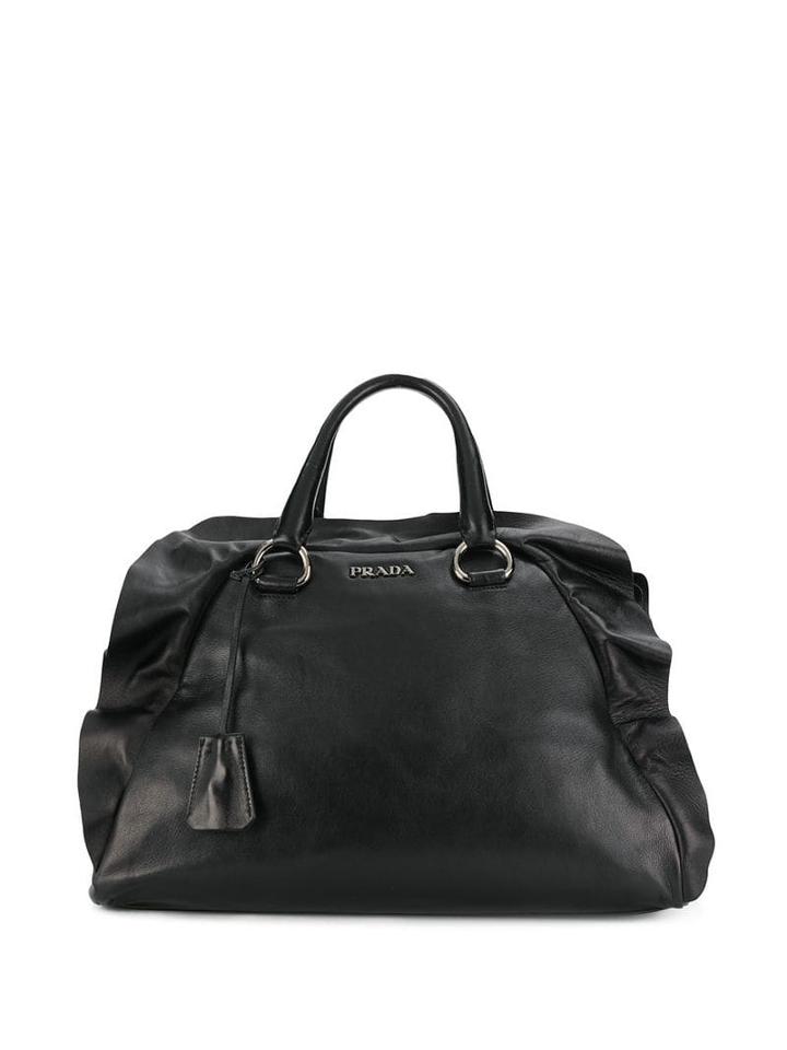 Prada Pre-owned 2000 Top Flap Tote - Black
