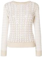 Lamberto Losani Striped Jumper - Nude & Neutrals