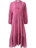 Christian Wijnants Gathered Detail Shift Dress - Purple