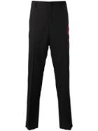 Lanvin Arrow Stitch Trousers, Men's, Size: 50, Black, Wool