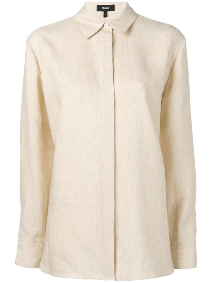 Theory Classic Shirt - Neutrals