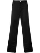 Carhartt Logo Patch Wide-leg Trousers - Black