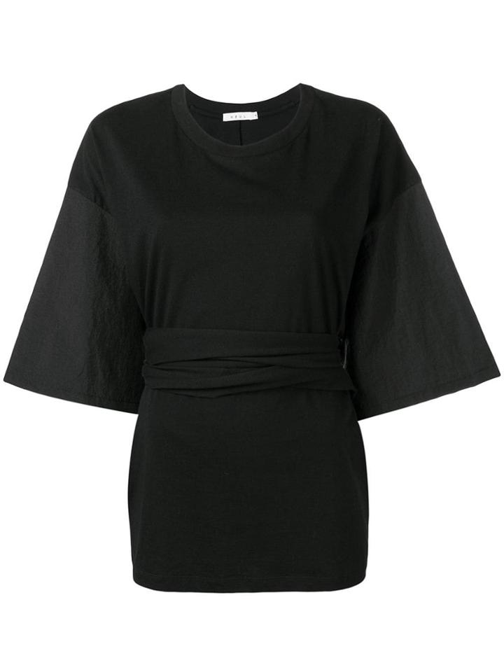 Neul Wrap Tie Blouse - Black