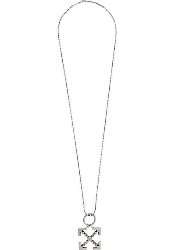Off-white Arrow Necklace - Silver