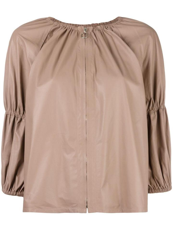 Drome Sand Tie Fastened Jacket - Brown