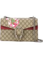 Gucci 'gg Floral' Shoulder Bag, Women's, Nude/neutrals, Calf Leather